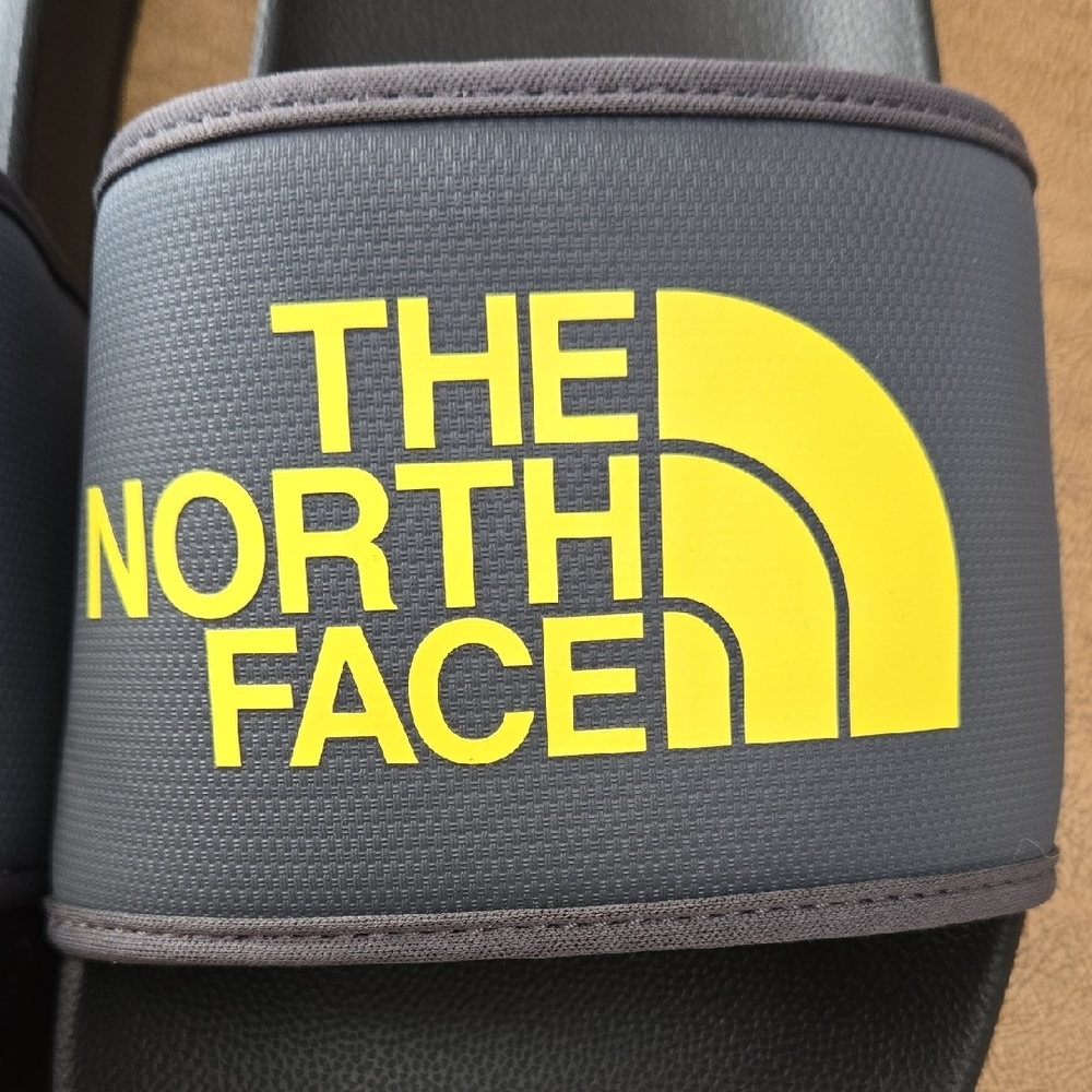 The North Face Black Slides with Yellow Logo, Men's Size 11 - Picture 4 of 9